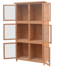 Kleintier-/Kaninchenstall 6 Boxen Holz