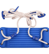 Schaukelsitze mit Seilen 2 Stk. Blau 38x16 cm PE