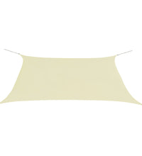 Sonnensegel Oxford-Gewebe Rechteckig 2x4 m Creme