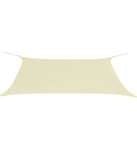 Sonnensegel Oxford-Gewebe Rechteckig 4x6 m Creme