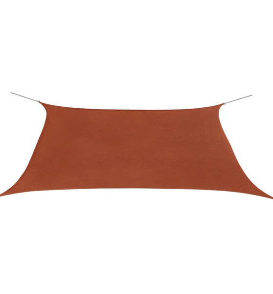 Sonnensegel Oxford-Gewebe Rechteckig 2x4 m Terrakotta-Rot