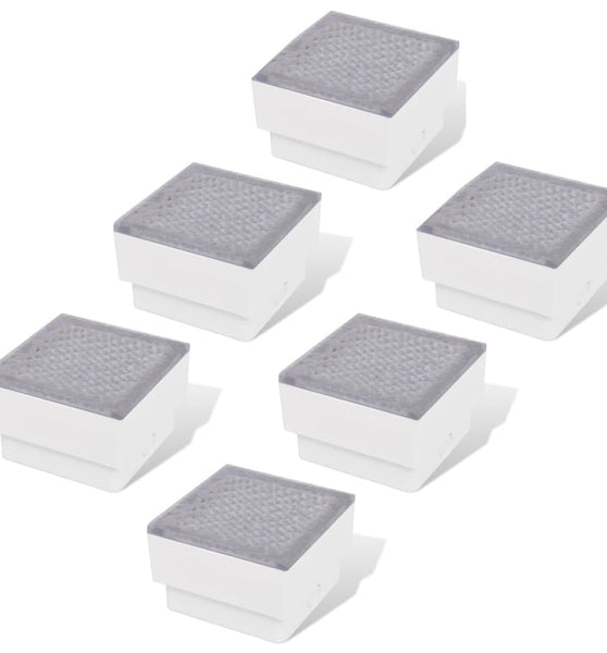 LED Bodeneinbaustrahler Außen 6 Stk. 100x100x68 mm