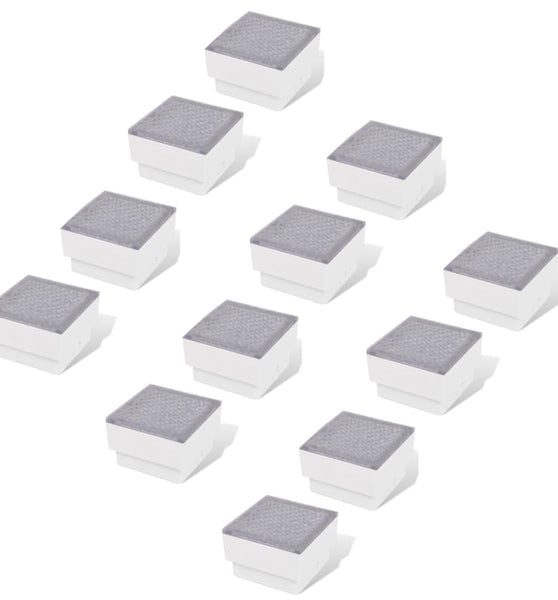 LED Bodeneinbaustrahler Außen 12 Stk. 100x100x68 mm
