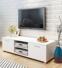 TV-Schrank Hochglanz-Weiß 120x40,5x35 cm