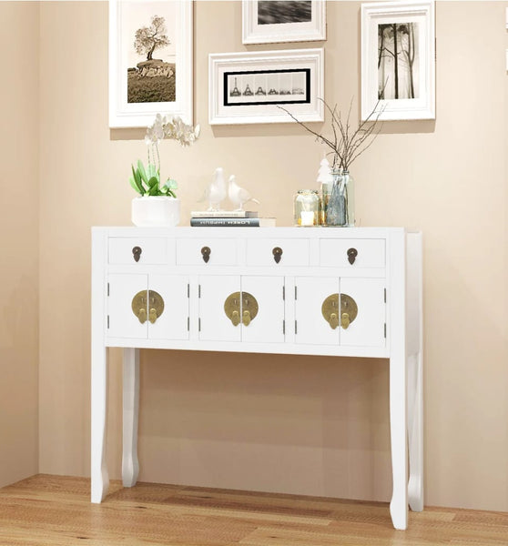 Sideboard Chinesischer Stil Massivholz Weiß