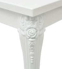 Couchtisch 100x60x42 cm Hochglanz-Weiß