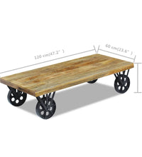 Couchtisch Mangoholz 120x60x30 cm