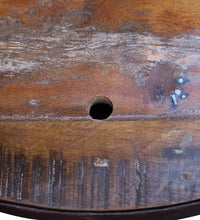 2-tlg. Couchtisch-Set Schalenform Altholz Massiv