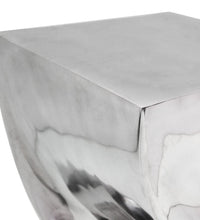 Hocker/Beistelltisch Verdrehte Form Silbern Aluminium