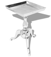 Beistelltisch Quadratisch Aluminium Silber