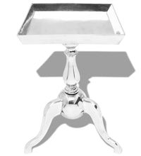 Beistelltisch Quadratisch Aluminium Silber