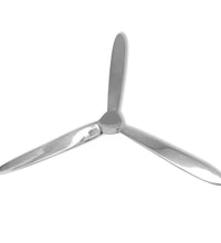 Wanddekoration Propeller Silbern 70cm Aluminium