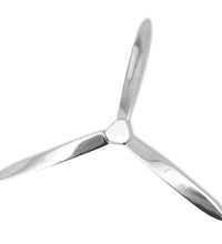 Wanddekoration Propeller Silbern 70cm Aluminium