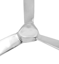 Wanddekoration Propeller Silbern 70cm Aluminium