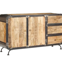 Sideboard 140 x 40 x 80 cm Mango-Massivholz