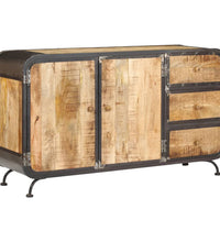 Sideboard 140 x 40 x 80 cm Mango-Massivholz