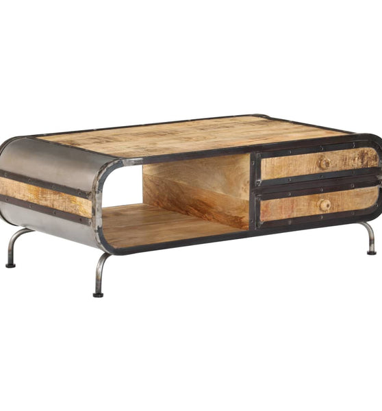 Couchtisch 100 x 50 x 35 cm Mango-Massivholz