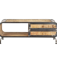 Couchtisch 100 x 50 x 35 cm Mango-Massivholz