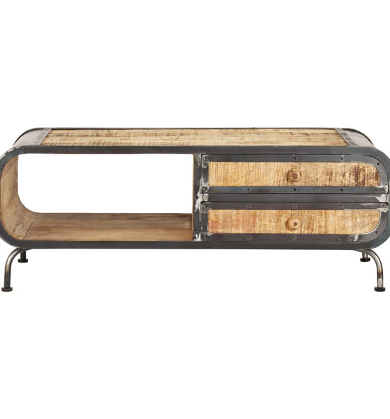 Couchtisch 100 x 50 x 35 cm Mango-Massivholz