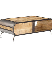 Couchtisch 100 x 50 x 35 cm Mango-Massivholz