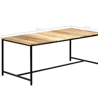 Esstisch 180x90x75 cm Raues Mangoholz