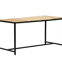 Esstisch 140x70x75 cm Raues Mangoholz