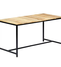 Esstisch 140x70x75 cm Raues Mangoholz