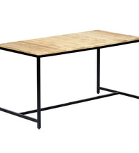 Esstisch 140x70x75 cm Raues Mangoholz