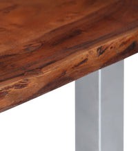 Couchtisch mit lebenden Kanten 115x60x40 cm Massivholz Akazie