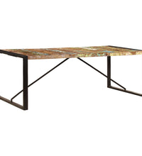 Esstisch 220x100x75 cm Altholz Massiv