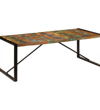 Esstisch 220x100x75 cm Altholz Massiv