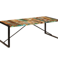 Esstisch 220x100x75 cm Altholz Massiv