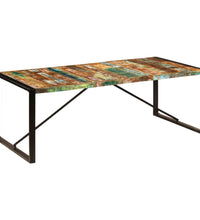 Esstisch 220x100x75 cm Altholz Massiv