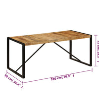 Esstisch 180x90x75 cm Massivholz Mango