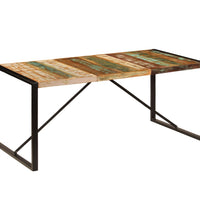 Esstisch 180x90x75 cm Altholz Massiv
