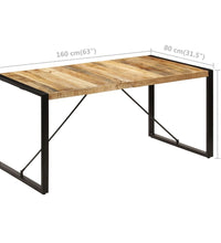 Esstisch 160x80x75 cm Massivholz Mango