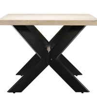 Esstisch Weiß 200×100×75 cm Massivholz Mango