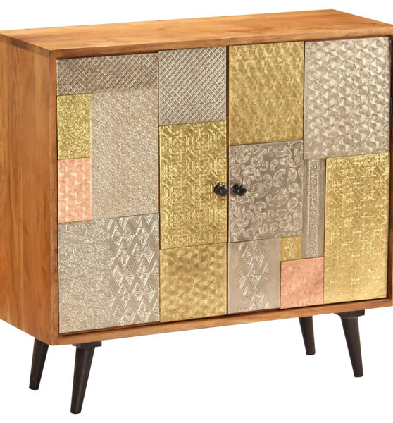 Sideboard 80x30x75 cm Massivholz Akazie