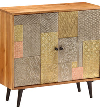 Sideboard 80x30x75 cm Massivholz Akazie