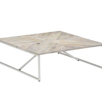 Couchtisch 110x110x36 cm Massivholz Mango