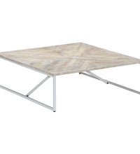 Couchtisch 110x110x36 cm Massivholz Mango