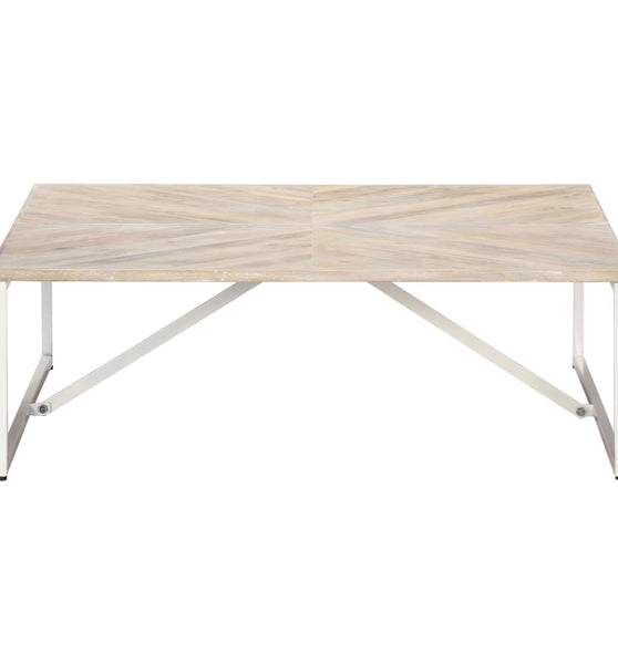 Couchtisch 110x110x36 cm Massivholz Mango