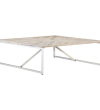 Couchtisch 110x110x36 cm Massivholz Mango