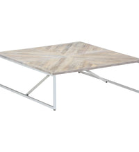 Couchtisch 110x110x36 cm Massivholz Mango