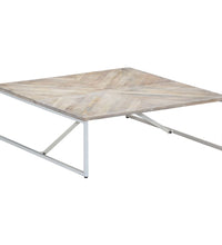 Couchtisch 110x110x36 cm Massivholz Mango