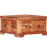 Couchtisch 66x70x35 cm Massivholz Akazie