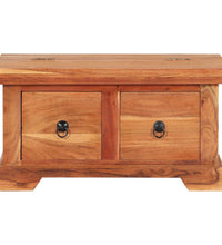 Couchtisch 66x70x35 cm Massivholz Akazie