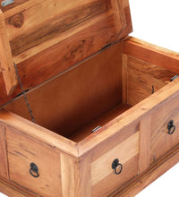 Couchtisch 66x70x35 cm Massivholz Akazie
