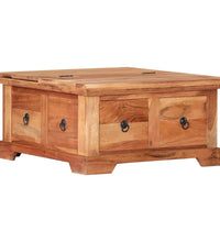 Couchtisch 66x70x35 cm Massivholz Akazie