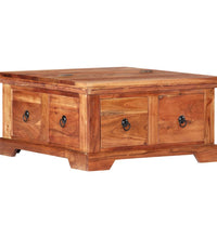 Couchtisch 66x70x35 cm Massivholz Akazie